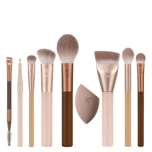 Real Techniques - Face Brushes New Nudes 2.0 All Angles Set - Veido Šepetėlių Rinkinys