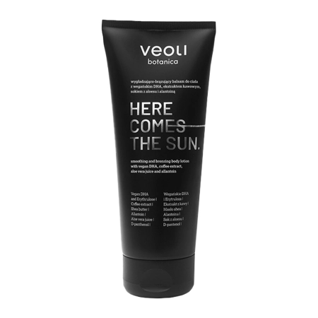 Veoli Botanica - Here Comes The Sun - Glotninamasis ir Įdegio Suteikiantis Kūno Balzamas - 200ml