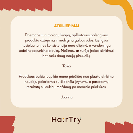 HairTry - Long Hair, Don't Care - Maitinamasis Galvos Odos Įtrynimas su Kapsuliuotu Aliejumi ir Augaliniais Ekstraktais - 100ml