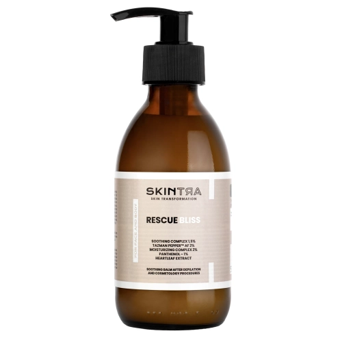 SkinTra - Rescue Bliss - Balzamas po Depiliacijos ir Kosmetologinių Procedūrų Veidui ir Kūnui - 200ml