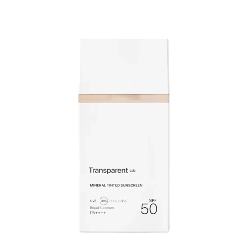 Transparent Lab - Mineral Tinted Sunscreen Light - Lengvas Mineralinis SPF50 Apsauginis Kremas - 100ml