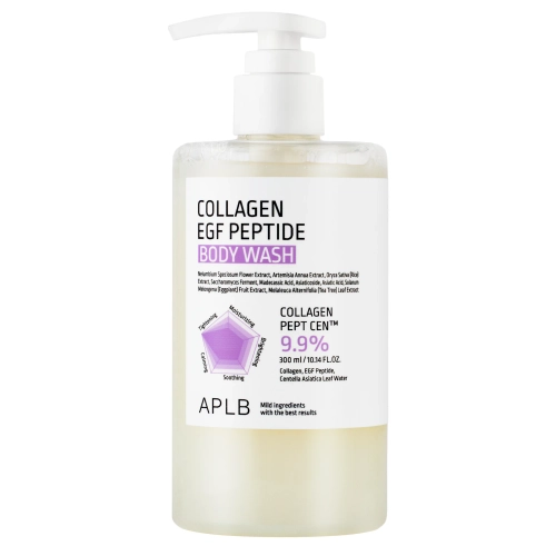 APLB - Collagen EGF Peptide Body Wash - Drėkinamasis ir Stangrinamasis Dušo Gelis - 300ml