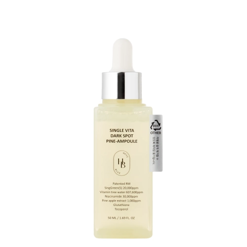 HEVEBLUE – Single Vita Dark Spot Pine-Ampoule – Ampulė Pigmentinėms Dėmėms Mažinti – 50 ml