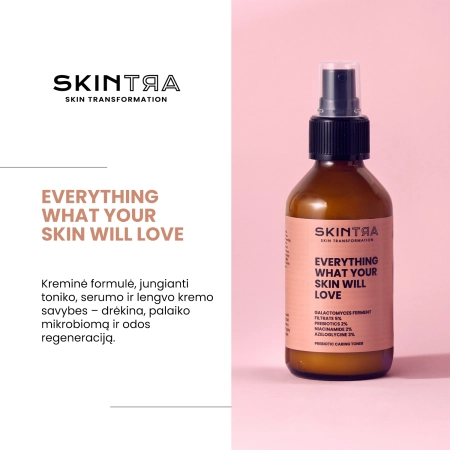 SkinTra - Everything What Your Skin Will Love - Prebiotinis Priežiūros Tonikas - 100ml