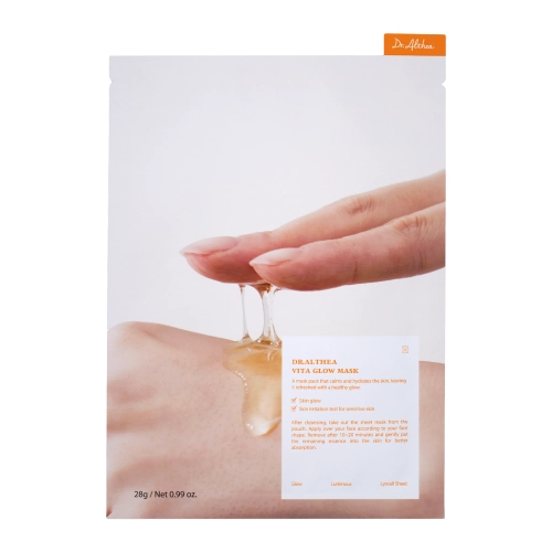 Dr. Althea - Vita Glow Mask – Maitinamoji Lakštinė Kaukė – 27 ml