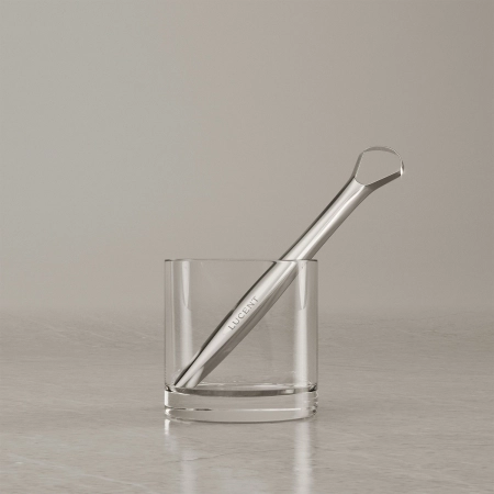 Lucent - Beam Tongue Scraper - Liežuvio Valiklis - Silver - 1vnt