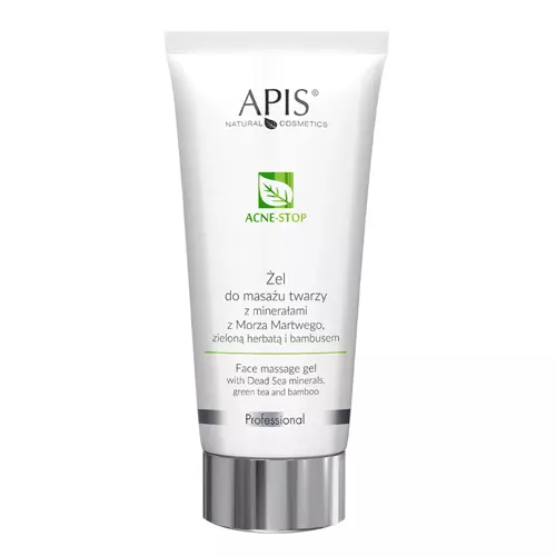 Apis - Professional - Acne-Stop - Veido Masažo Gelis su Negyvosios Jūros Mineralais, Žaliosios Arbatos ir Bambuko Ekstraktu - 200ml