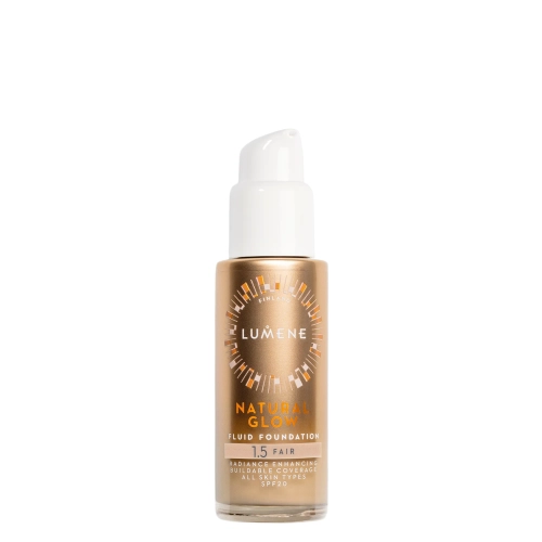Lumene - Natural Glow Fluid Foundation SPF20 - Skaistinantis Makiažo Pagrindas - 1,5 Fair - 30ml
