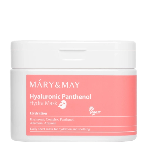 Mary&May - Hyaluronic Panthenol Hydra Mask - Drėkinamųjų Veido Kaukų Rinkinys - 30vnt.