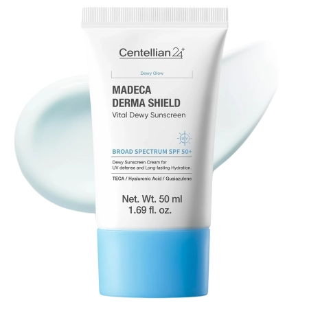 Centellian24 - Madeca Derma Shield Safe Moisture Sun Cream - Drėkinamasis Veido Kremas su SPF 50+ PA++++ - 50ml