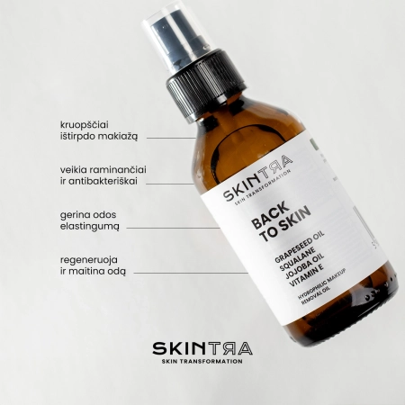 SkinTra - Back To Skin - Hidrofilinis Makiažo Valymo Aliejus - 100ml