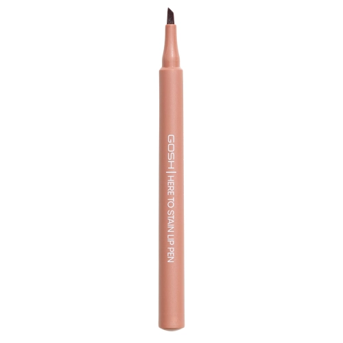 GOSH - Here To Stain Lip Pen - Ilgai Išliekantis Lūpų Kontūro Pieštukas Flomasterio Pavidalu - 004 Mocha Stain - 1ml