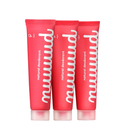 Nuud - XXL Pack - Natūralių Kreminių Dezodorantų Rinkinys - 3×40ml