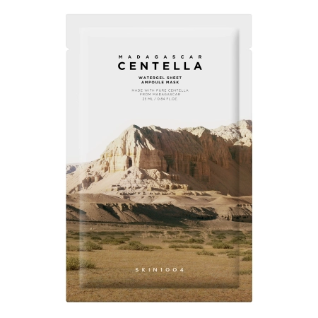 SKIN1004 - Madagascar Centella Watergel Sheet Ampoule Mask - Hidrogelinė Lakštinė Kaukė Veidui - 25ml