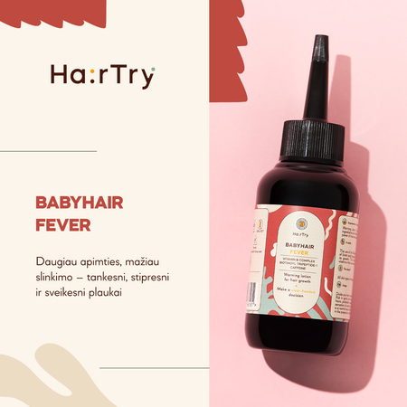 HairTry - Babyhair Fever - Galvos Odos Įtrynimas Skatinantis Plaukų Augimą - 100ml