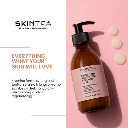 SkinTra - Everything What Your Skin Will Love - Prebiotinis Priežiūros Tonikas - 200ml
