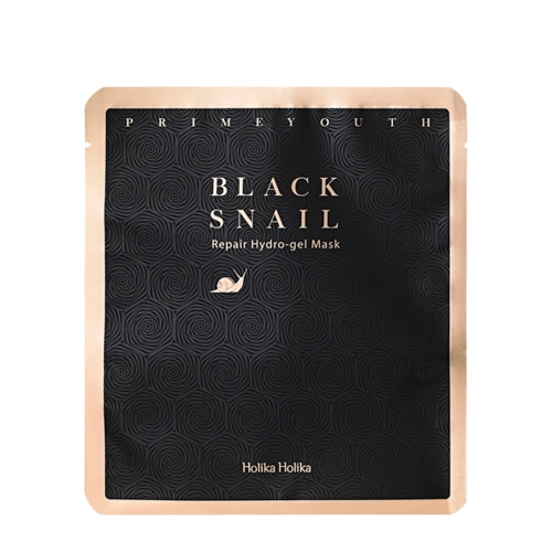Holika Holika - Prime Youth Black Snail Repair Hydro Gel Mask - Lakštinė Kaukė su Sraigės Gleivėmis - 25g