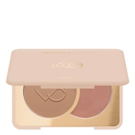LOVRO - Bronze & Blush Set - Presuotas Bronzantas ir Skaistalai Veido Modeliavimui - 5g