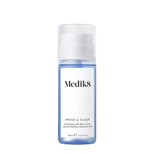 Medik8 - Press&Clear Exfoliating 2% BHA Toner - Šveičiamasis Tonikas su Salicilo Rūgštimi - 150ml