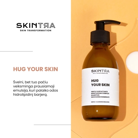 SkinTra - Hug Your Skin - Švelni Prausiamoji Emulsija - 200ml