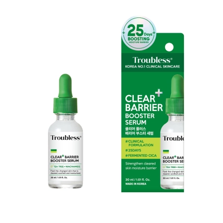Troubless - Clear Barrier Plus Booster - Stiprinamasis Veido Serumas - 30ml