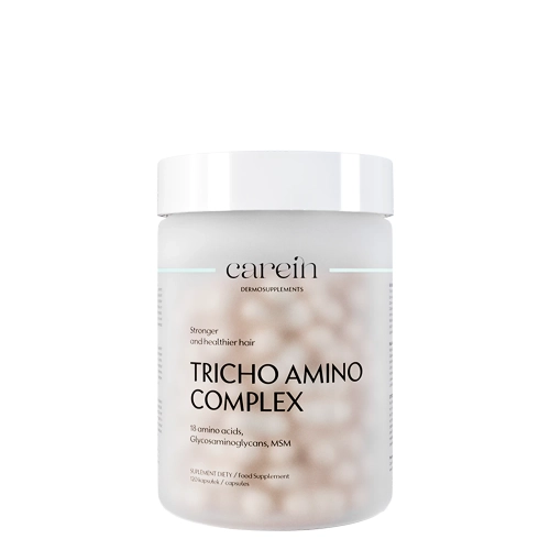 Carein - Tricho Amino Complex - Dermosuplementas - Plonų Lūžinėjančių Plaukų Stiprinimui - 120kaps