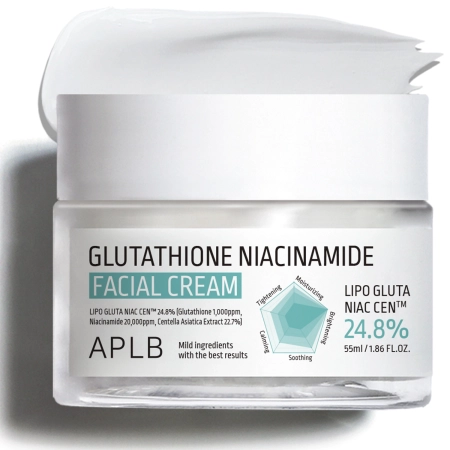 APLB - Glutathione Niacinamide Facial Cream - Šviesinantis Veido Kremas - 55ml