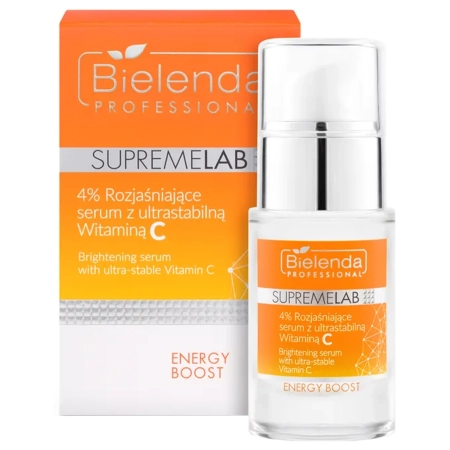 Bielenda Professional - Supremelab - Energy Boost - 4 % Šviesinantis Serumas su Itin Stabiliu Vitaminu C - 15 ml
