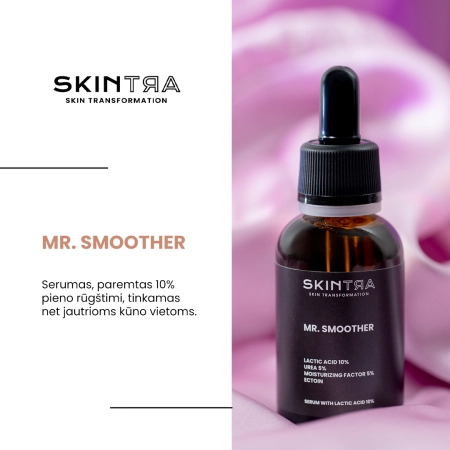 SkinTra - Mr. Smoother - Serumas su Pieno Rūgštimi 10% - 30ml