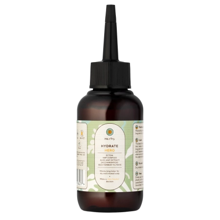 HairTry - Hydrate Hero - Drėkinamasis ir Raminamasis Galvos Odos Įtrynimas su NMF Kompleksu ir Ektoinu - 100ml