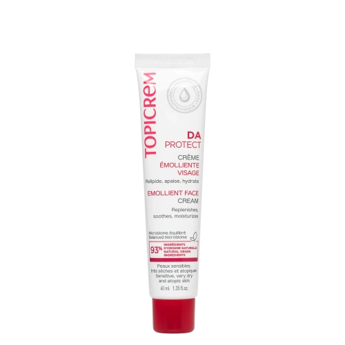 Topicrem - DA Emollient Face Cream - Emolientinis Veido Kremas - 40ml