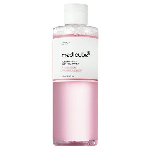 Medicube - PDRN Pink Cica Soothing Toner - Drėkinamasis ir Šviesinamasis Veido Tonikas - 250ml