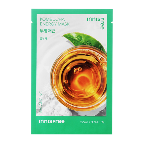 Innisfree - Squeeze Energy Mask - Kombucha - Clarifying - Valomoji Lakštinė Kaukė - 22ml