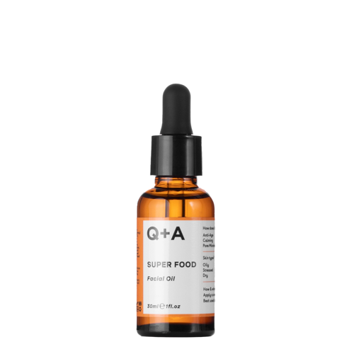 Q+A - Super Food - Facial Oil - Atgaivinantis veido aliejus 