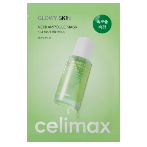 Celimax - The Real Noni Energy Ampoule Mask - Lakštinė Kaukė su Indinės Morvos Ekstraktu - 1vnt/29ml