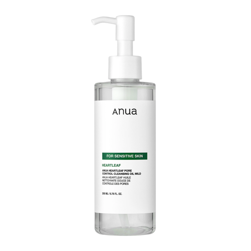 Anua - Heartleaf Pore Control Cleansing Oil Mild - aliejinis veido prausiklis jautriai odai - 200ml