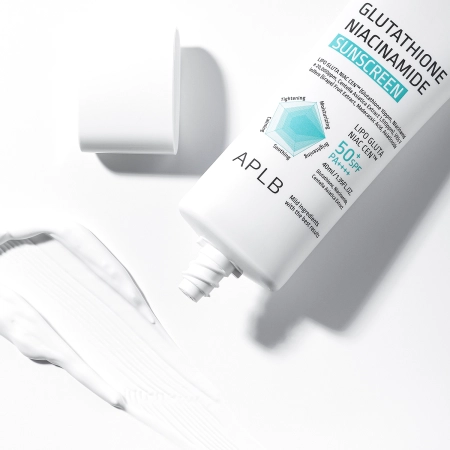 APLB - Glutathione Niacinamide Sunscreen SPF50+ PA++++ - Šviesinantis Veido Kremas su Filtru - 40ml