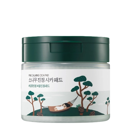 Round Lab - Pine Calming Cica Pads - švelninantys ir raminantys veido pagalvėlės - 50vnt.