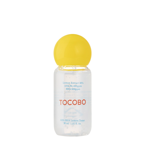 Tocobo - AHA BHA Lemon Toner – Citrinų Tonikas su AHA ir BHA rūgštimis – 30 ml