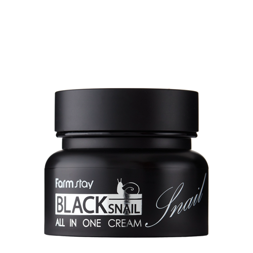 Farmstay - Black Snail All-In-One Cream - Atgaivinantis Veido ir Dekoltė Kremas su Afrikietiškų Sraigių Gleivių Filtratu - 100 ml