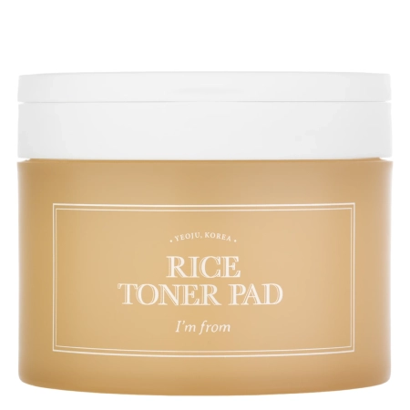 I'm From – Rice Toner Pad – Drėkinamieji ir Šviesinamieji Veido Diskeliai – 60 vnt.