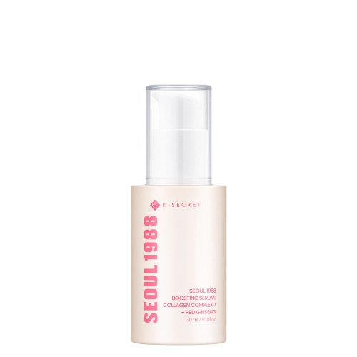 K-SECRET - SEOUL 1988 Boosting Serum : Collagen Complex 7 + Red Ginseng - Serumas su Kolagenu ir Raudonųjų Ženšenių Ekstraktu - 30ml