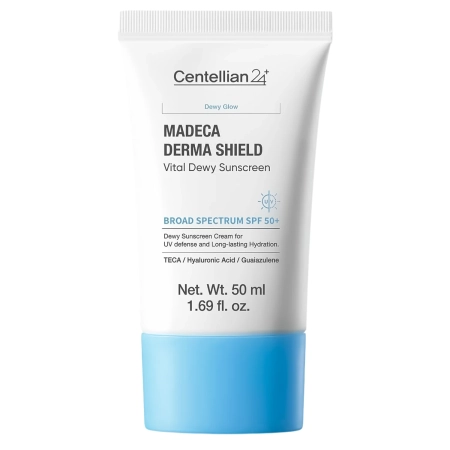 Centellian24 - Madeca Derma Shield Safe Moisture Sun Cream - Drėkinamasis Veido Kremas su SPF 50+ PA++++ - 50ml