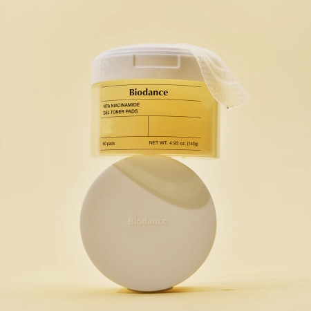 Biodance - Vita Niacinamide Gel Toner Pads - Skaistinamieji Veido Diskeliai - 60vnt