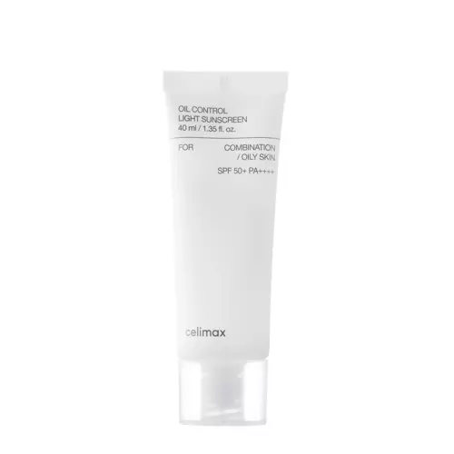 Celimax - Oil Control Light Sunscreen SPF50+ PA++++ - Sebumo Išsiskyrimą Reguliuojantis Kremas su Apsauga nuo Saulės - 40ml