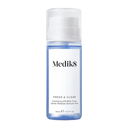Medik8 - Press&Clear Exfoliating 2% BHA Toner - Šveičiamasis Tonikas su Salicilo Rūgštimi - 150ml