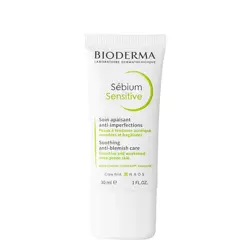 Bioderma - Sebium Sensitive - Raminamasis Kremas į Aknę Linkusiai Odai - 30ml