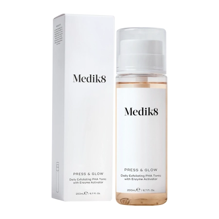 Medik8 - Press&Glow - Tonikas su PHA Rūgštimi ir Enziminių Fermentų Aktyvatoriumi - 200ml