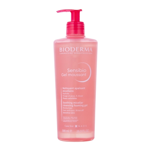 Bioderma - Sensibio Gel Moussant - Raminantis Micelinis Gelis su Drėkinamuoju Poveikiu - 500 ml