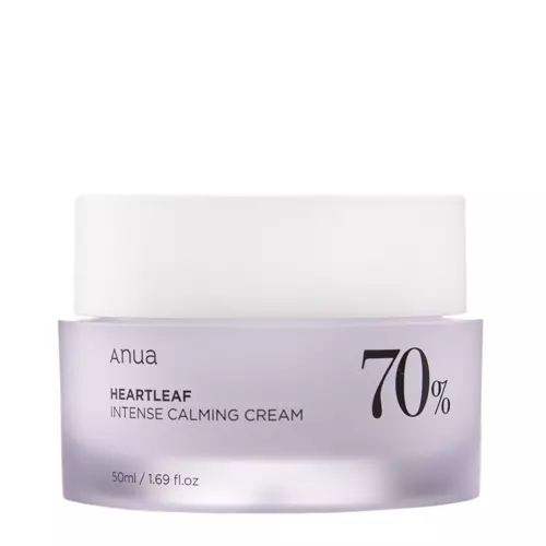 Anua - Heartleaf 70% Intense Calming Cream – Raminamasis Veido Kremas su Stimburės Ekstraktu – 50 ml